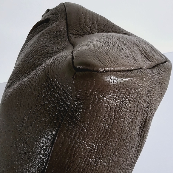 Christopher Kon Brown Leather Studded Double Strap Crossbody/Clutch Bag - Picture 9 of 15